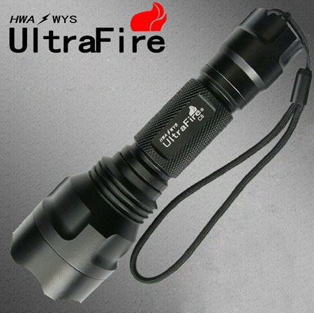 Kit-Ultrafire C8 Q5 5 Mode Cree Led Flashlight with 1300 Lumen